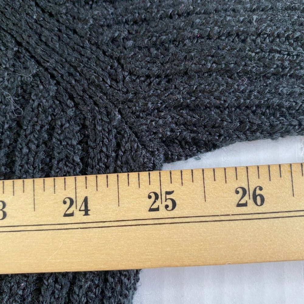 Avenue Sweater Collection Women’s 22/24 Black Ribbed V-Neck Tunic Sweater Office - Picture 8 of 10